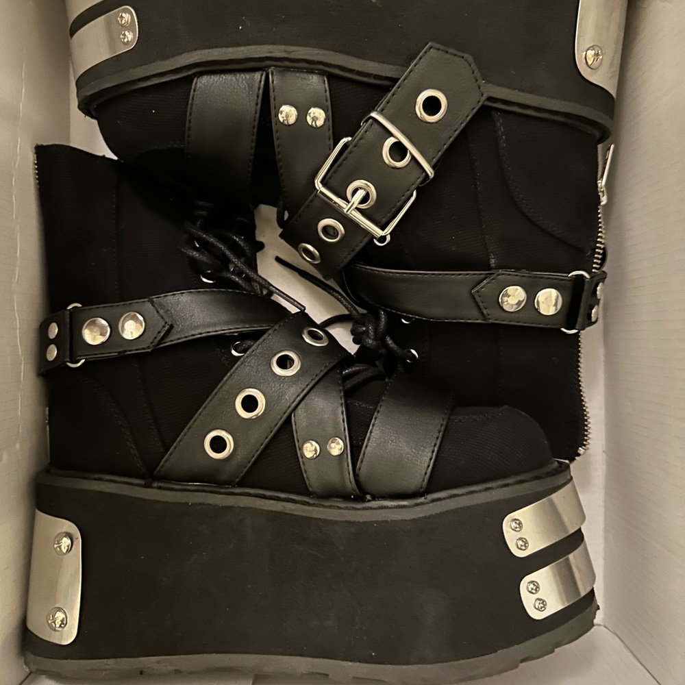 Demonia Black Goth Platform Boots